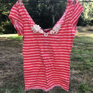Free people striped top size small